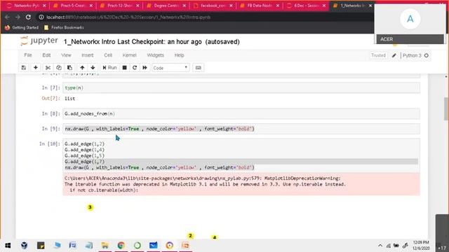 Graphical Analysis and Visualization using Python - Networkx on 6th Dec 2020 by Deepthi Sehrawat смотреть онлайн
