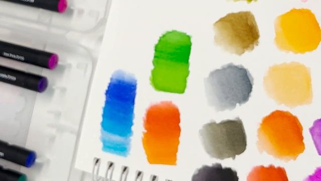 Обзор на акварельные маркеры Denksy