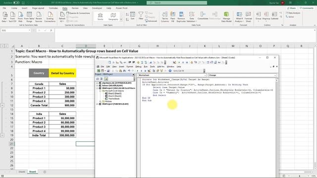 How to Automatically Group Rows based on Cell Value смотреть онлайн