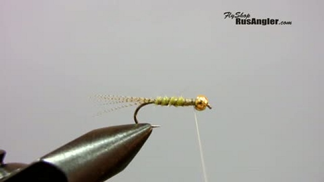 Нахлыст. Вязание мушки Yellow Bead Nymph