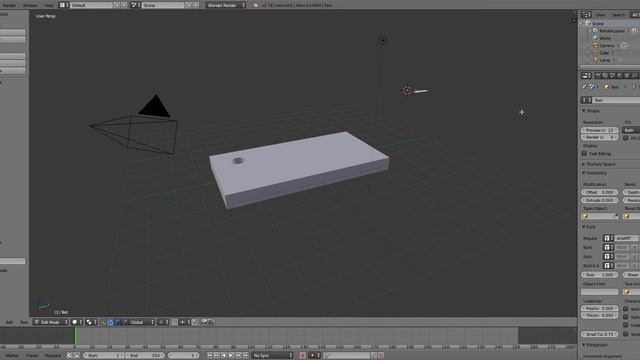 Создание именного брелка в Blender смотреть онлайн