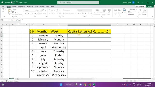 Excel में A,B,C,D,E,.......सिरीअली कैसे लिखे ? | How to Create Custome List In Excel? смотреть онлайн