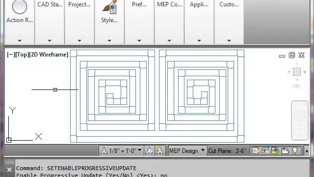 SetEnableProgressiveUpdate - AutoCAD MEP 2013 Regeneration смотреть онлайн