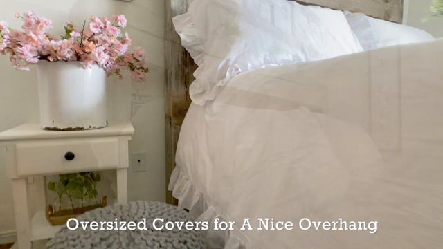 Ruffle Trim Duvet Cover Set by Kotton Culture смотреть онлайн