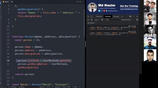 Object prototype and constructor in Javascript || Vanilla & ES6 Javascript || Freelancer Nasim смотреть онлайн