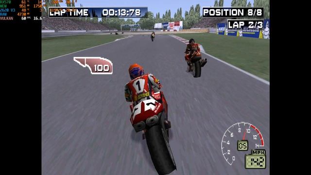 Superbike 2000 PS1 Gameplay 4K (DuckStation)