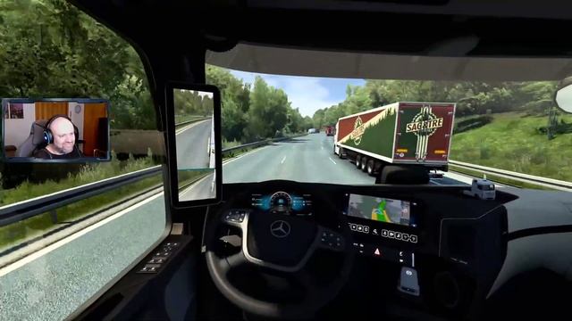 Konvoi ETS2 1.47 - EuRoadNet Map - Berlin - Salzburg mit Hansi, P!ngu - Ohne Gamesound - sorry смотреть онлайн
