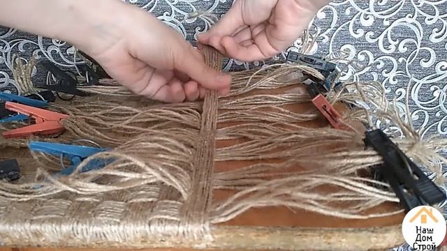 ПЕРЕДЕЛКА СТАРЫХ ТАБУРЕТОК / НОВАЯ ЖИЗНЬ СТАРОЙ МЕБЕЛИ /Jute crafts смотреть онлайн