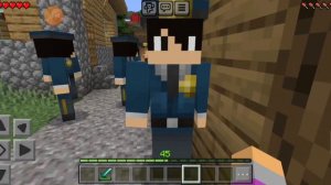 Почему житель ограбил магазин и приехал полиция Почему Minecraft подпишись Поставь лайк💜💙