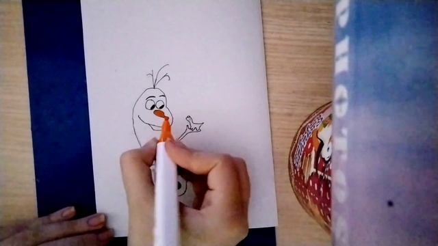 Рисунок Олафа - Как нарисовать Олафа из мультфильма Холодное сердце ❄️ смотреть онлайн