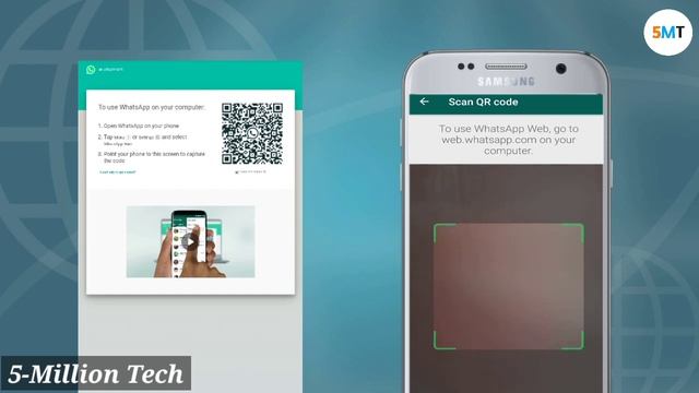 How to use whatsapp web || Whatsapp QR Code || whatsapp on PC by 5-Million Tech смотреть онлайн