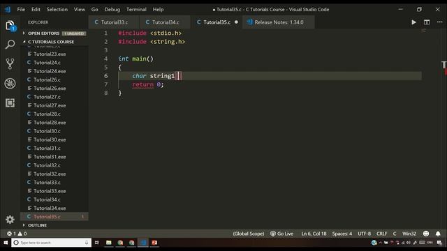 String Functions In C & string.h Library: C Tutorial In Hindi #35 смотреть онлайн