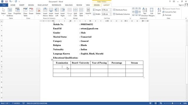 How to Create BIODATA in Microsoft Word | Resume in MS Word | Simple BIODATA Format in MS Word смотреть онлайн