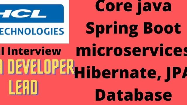 HCL java developer lead interview questions and answers 2023, смотреть онлайн