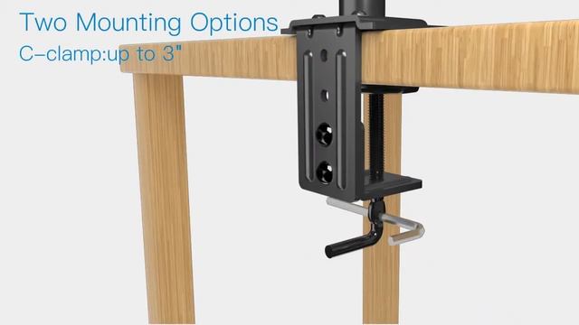 HUANUO HNCM7 Dual Monitor Stand Mount Fits 13" to 27" Computer Screens смотреть онлайн