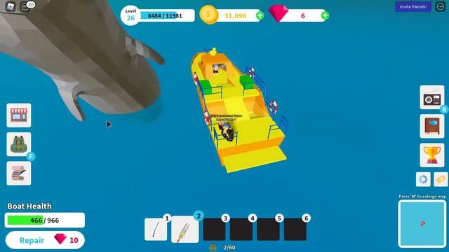How to get whale key and defeat moby wood | Roblox Fishing Simulator смотреть онлайн