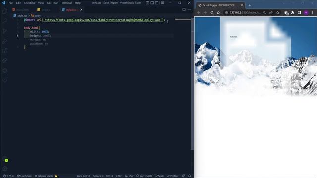 Scroll Trigger | SVG Text Mask | HTML, CSS $ JavaScript смотреть онлайн