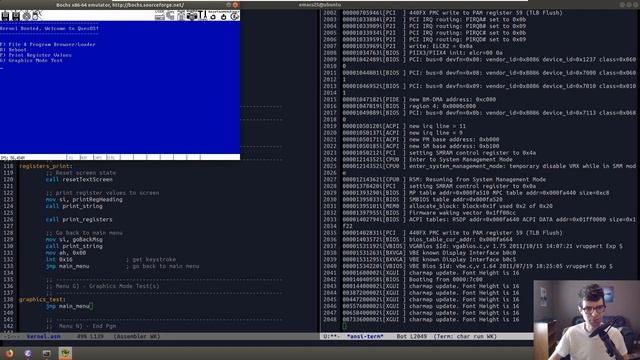 Amateur OS Dev - Print Registers, Gfx Mode Test смотреть онлайн