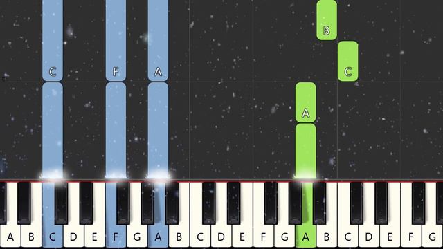 Silent Night Christmas Carol | EASY Piano Tutorial | Free Notes & MIDI | C Major смотреть онлайн