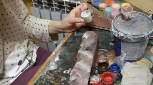 Покраска декораций для аквариума