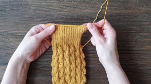 Ажурные носки спицами (мужские)