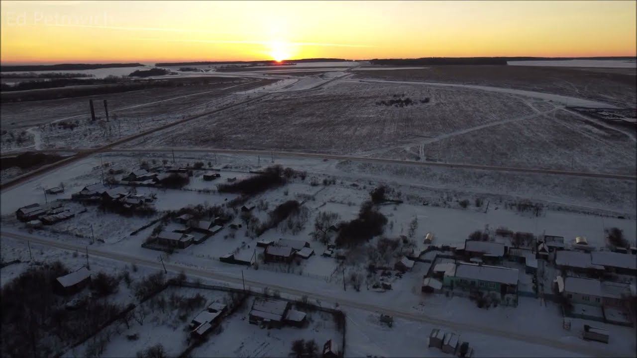 Зимняя Климовка с высоты.Как упоительны в России вечера.24.01.23.