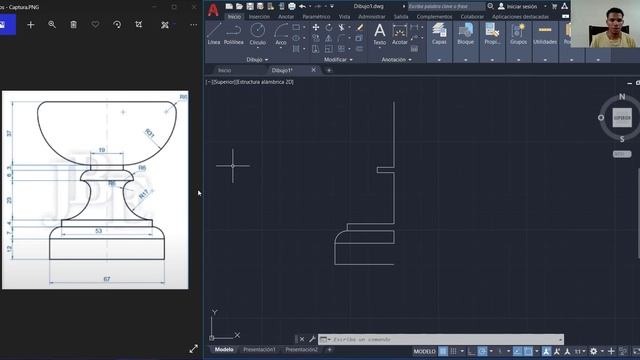 COMO HACER DIBUJO BÁSICO EN AUTOCAD 20 смотреть онлайн