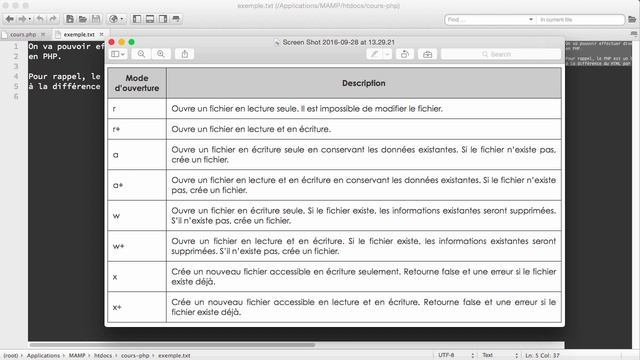 COURS COMPLET PHP MYSQL [23/xx] - Lire, ouvrir, fermer un fichier en PHP смотреть онлайн