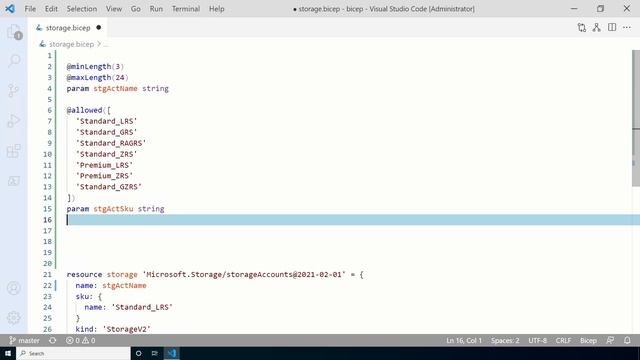 Azure Bicep Parameters and Data Types смотреть онлайн