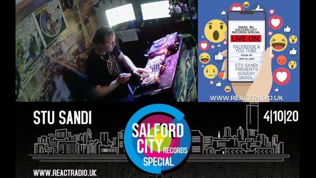 Stu Sandi Live On React Radio Salford City Records Special смотреть онлайн
