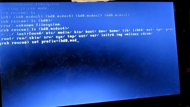 Linux : How To Fix Error : Unknown Filesystem Entering Rescue Mode... Grub Rescue!!