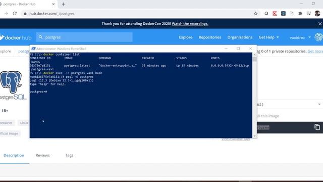 Docker y Postgres смотреть онлайн