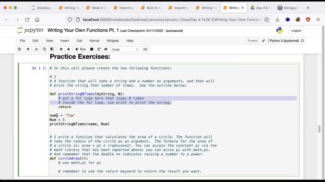 Python Lecture 4- Day 4 & 5: Simplifying Your Code: Functions and How to Use Them смотреть онлайн