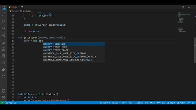Create trading bot in python | using mql5 смотреть онлайн