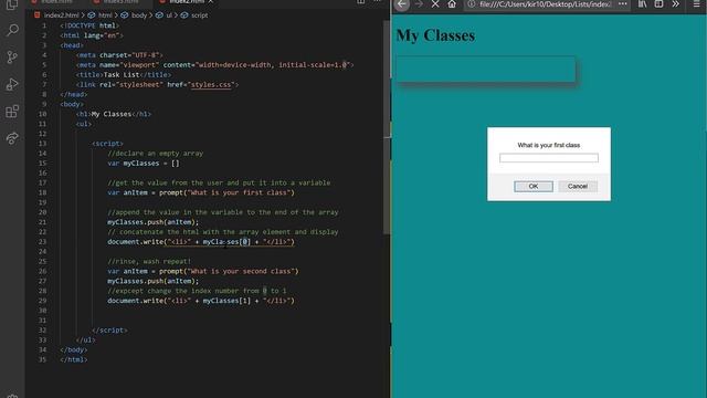 #4 HTML Lists and JS Arrays - Challenge Solution смотреть онлайн