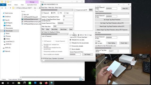 RFID UHF Reader Writer EPC Gen2 ISO18000-6C HW-VX6336 смотреть онлайн
