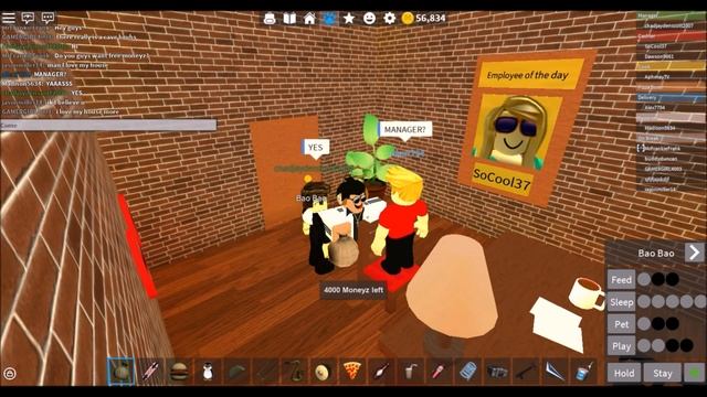 Giving Free Moneyz to People in Work at a Pizza Place [ ROBLOX ] смотреть онлайн
