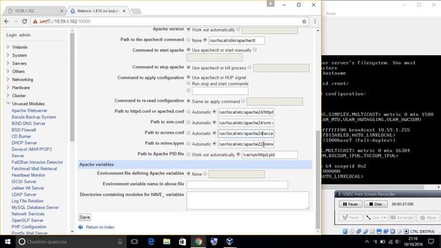 FreeBSD Apache24 Webmin module configuration смотреть онлайн