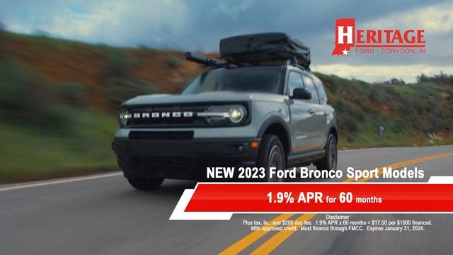 Discover the New 2023 Ford Bronco Sport with available 1.9% APR Financing for 60 Months! смотреть онлайн