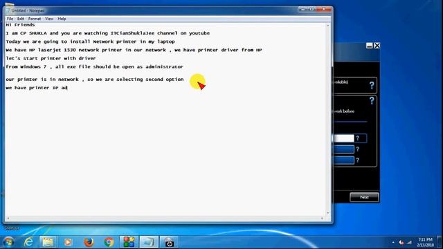 How to Install & Configure printer, Network Printer,HP Laserjet 1536 Printer Installation смотреть онлайн