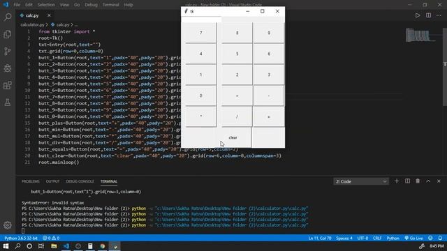 Making GUI Calculator Using Python || Tkinter Project || For Beginners смотреть онлайн