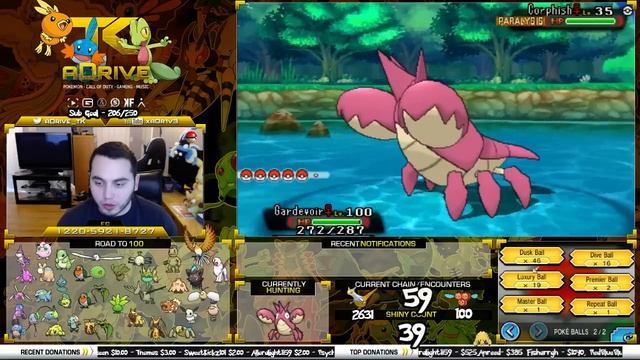LIVE SHINY CORPHISH #40 ROAD TO 100 | Chain Fishing "Shiny" | "Pokemon Omega Ruby Alpha Sapphire" смотреть онлайн