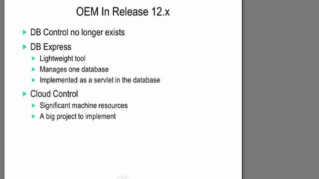 Oracle 12c What Happened to Enterprise Manager? смотреть онлайн