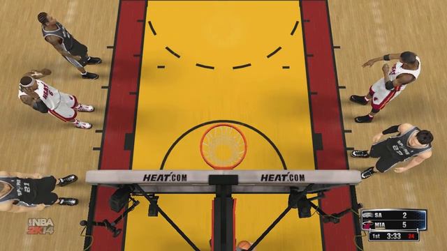 NBA 2K14 PC Gameplay: San Antonio Spurs vs. Miami Heat 1st Quarter смотреть онлайн