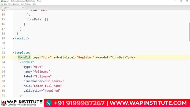 Ch-20 Vue js - get form value or form data in formkit in vue js 3 | convert proxy in json object смотреть онлайн