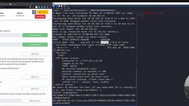 TryHackMe Network Services 1 Part 3 FTP смотреть онлайн