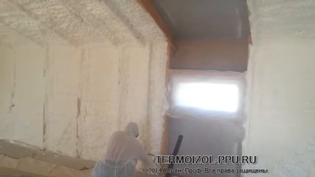 Мансарда 300 м2 утепление пенополиуретаном за 1 день.Termoizol-ppu смотреть онлайн
