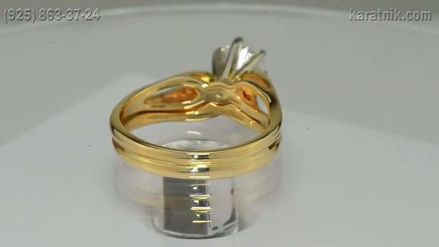 Золотое кольцо с бриллиантом 0.60 карат смотреть онлайн