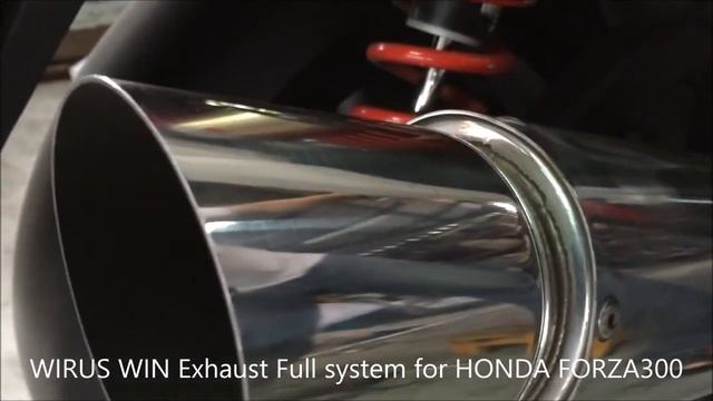 WIRUS WIN Exhaust Full system for HONDA FORZA300 (MF12) смотреть онлайн
