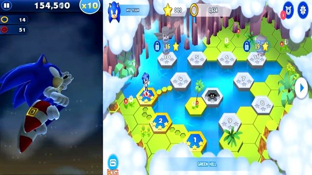 Sonic Dash vs Sonic Runners Adventure смотреть онлайн